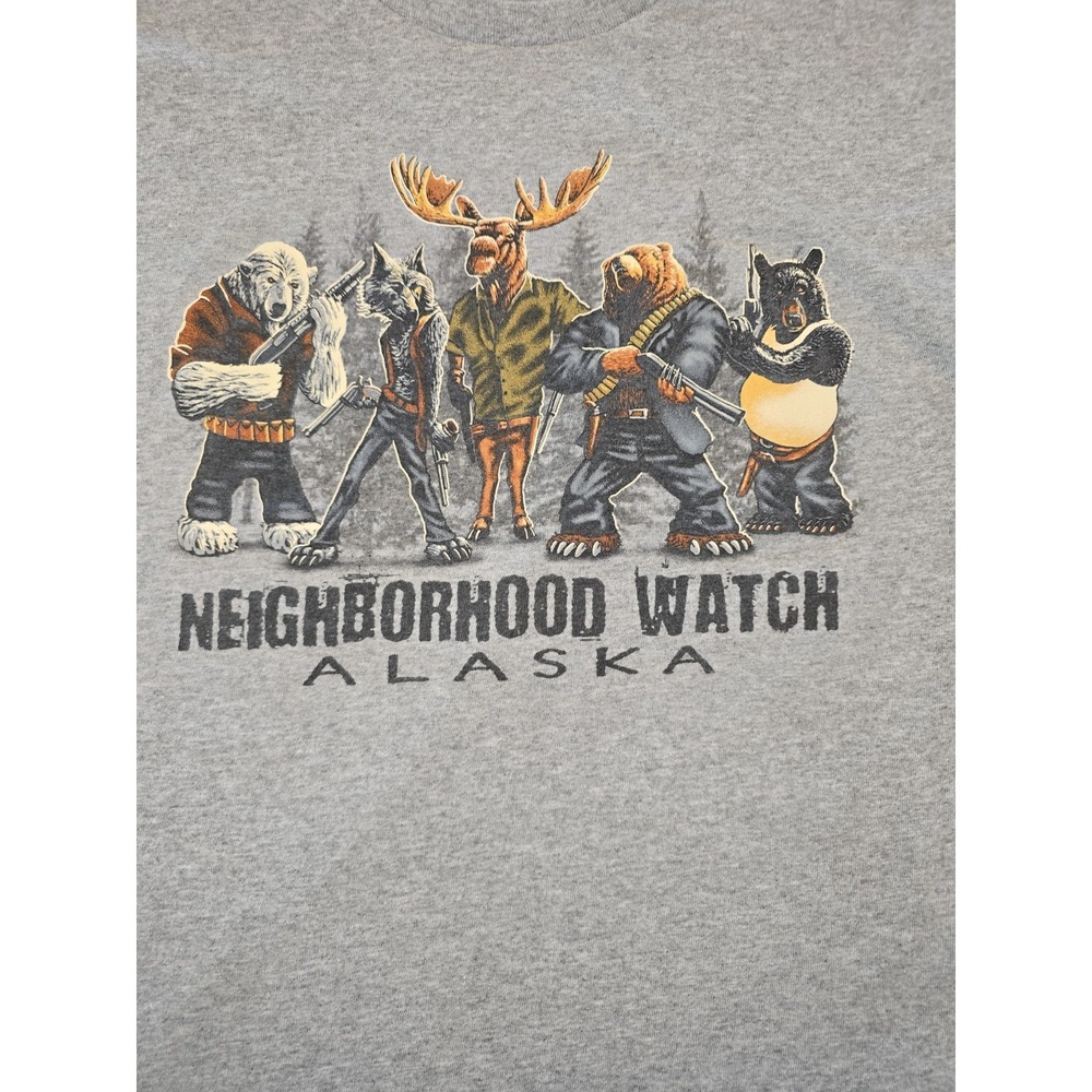 Neighborhood Watch Alaska Mens XL Gray Shirt